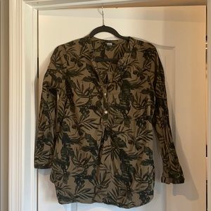 Safari print Gap top